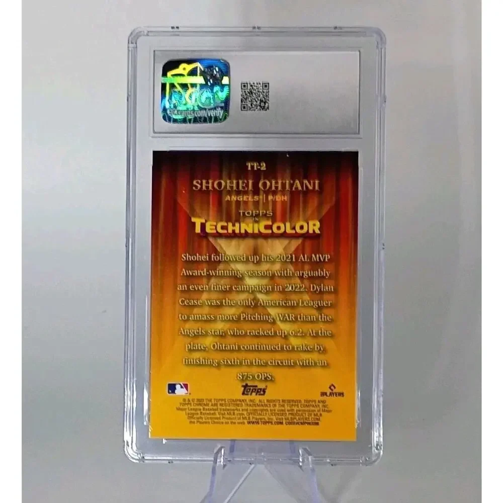 Shohei Ohtani #TT2 Topps Chrome In Technicolor 2023 CGC Graded 10 - Picture 7 of 8